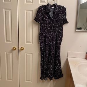 Cute polka dot button down dress